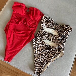 H&M One Piece Strapless Bikini Set